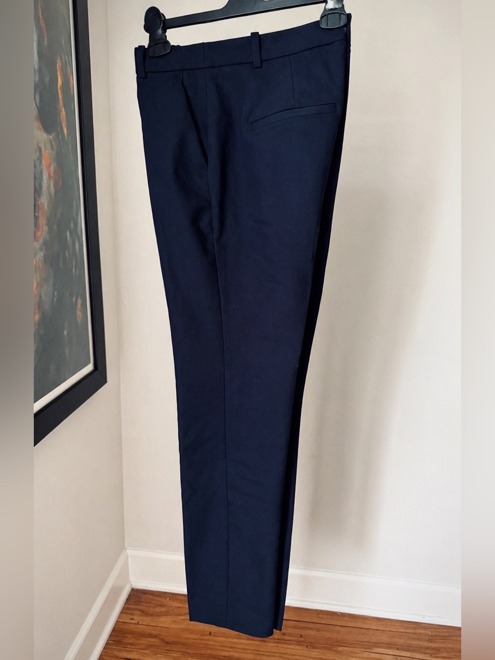ZARA Navy Tailored Dress Pants | Chic Minimalist Office Style | Size US 2 - Picture 2 of 9